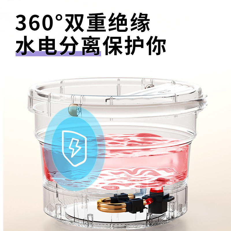 和正 足浴 器 足浴盆 泡脚桶 洗脚盆恒温加热脚动按摩泡脚盆足疗高深桶 HZ-Z1!高清大图