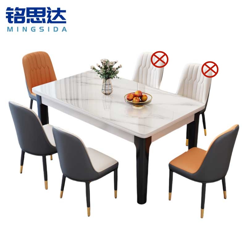 铭思达岩板餐桌高清大图