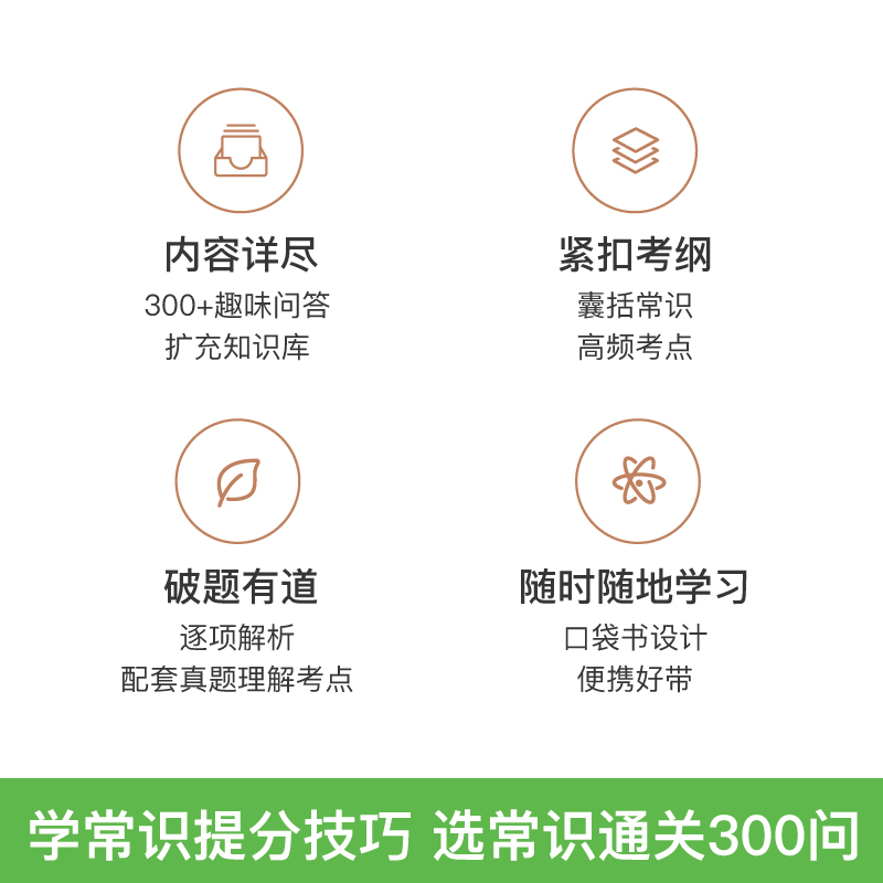 常识通关300问 [正版]粉笔公考2024国考公务员考试用书常识通关300问法律科技文史地理经济篇常识高频考点一本通省考高清大图