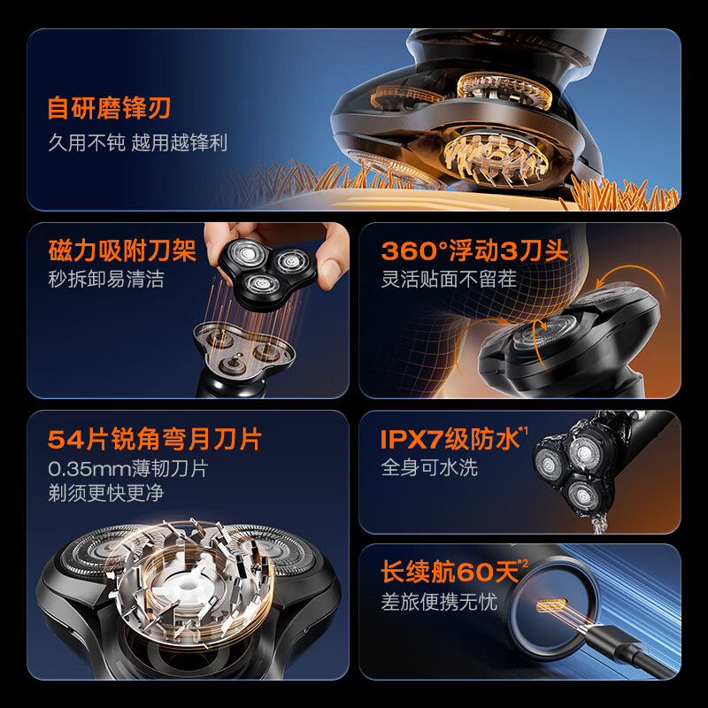 苏泊尔 剃须刀 EES-R835高清大图