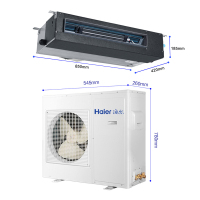 海尔(Haier) 大1.5匹非变频2级能效 冷暖型 一拖一风管机 家用中央空调 KFRd-36NW/53CAA12