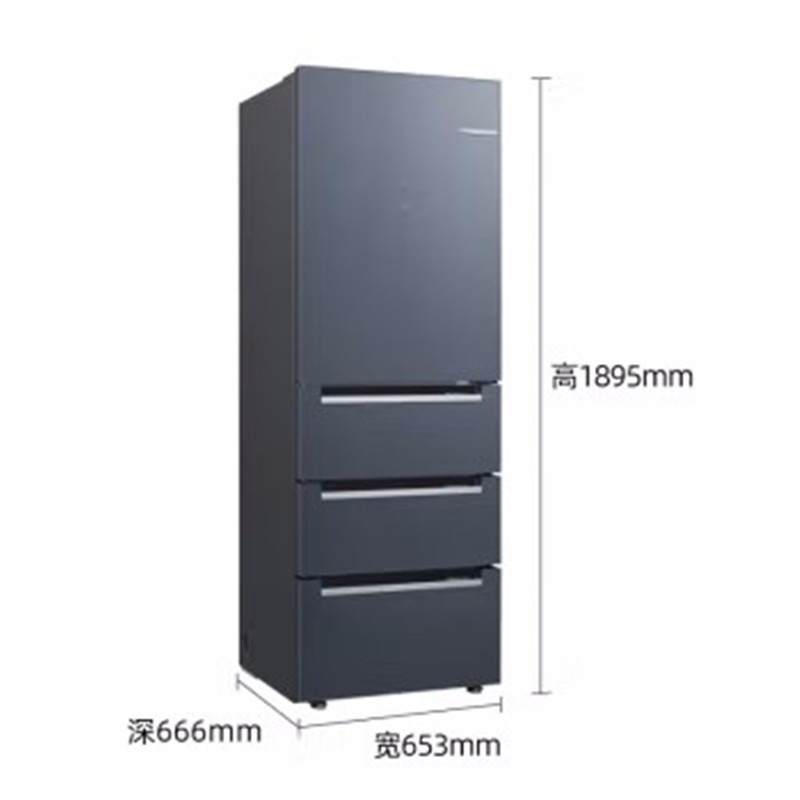 博世KGF42AA99C 406升 M6活氧净冰箱 (沙特尔蓝)高清大图