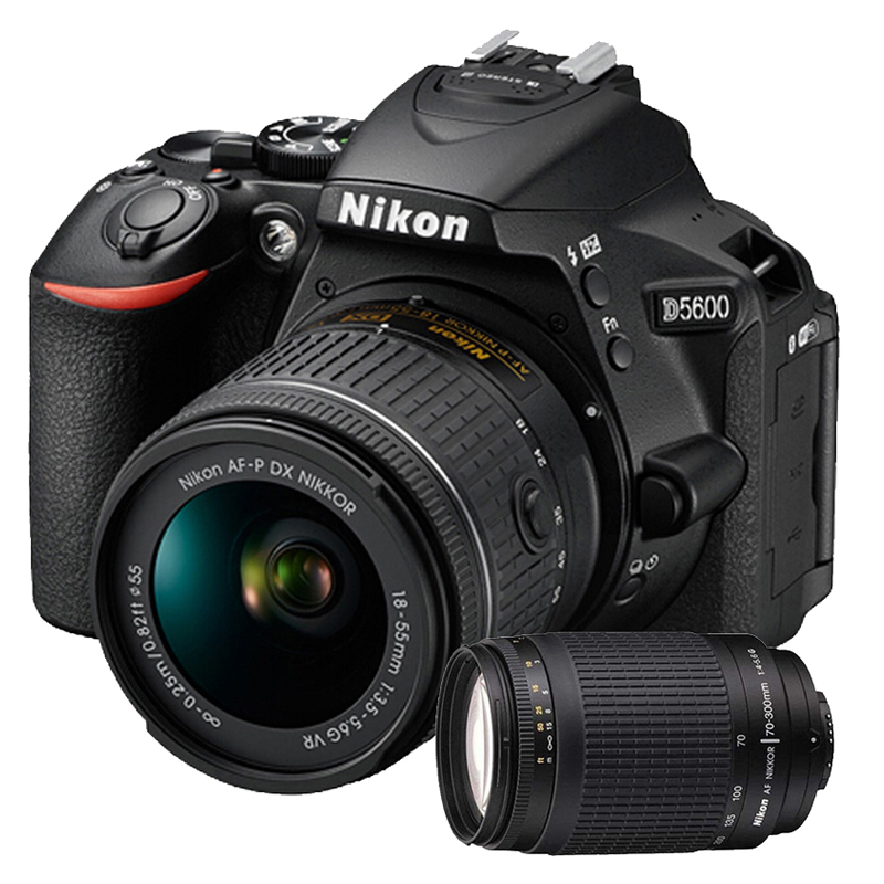 尼康(Nikon) D5600(18-55mm+AF70-300G)数码单反相机 双镜头套装 约2416万像素