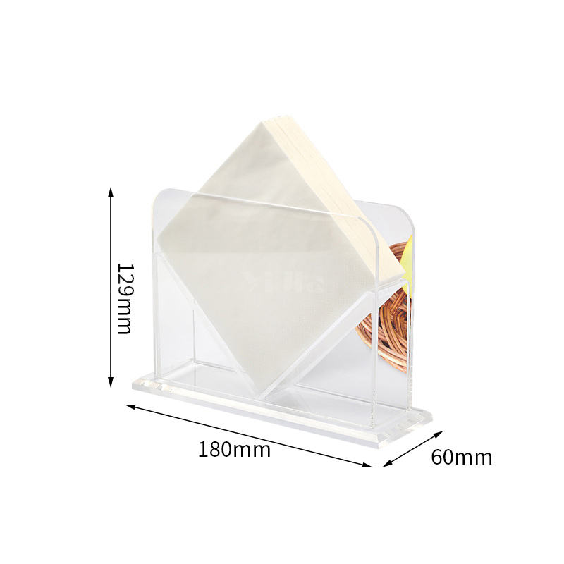 翌嘉YJ4123060 透明亚克力纸巾盒 斜式高清大图