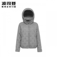 波司登BOSIDENG2018秋新款羽绒服 女短款女士秋季薄款上衣时尚女装外套B80131112