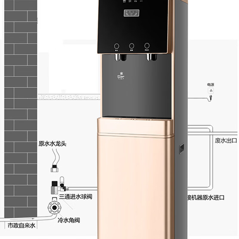 奥克斯(AUX)X3商用开水器净水器RO反渗透饮水机大型加热直饮净水一体机公司学校办公室多人1开水1常温冷水高清大图