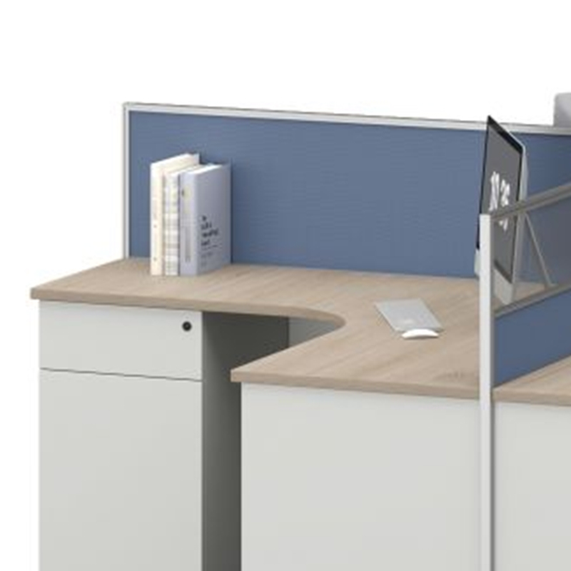 臻远ZYGW-096屏风工作卡位职员桌办公桌 十型四人位高清大图