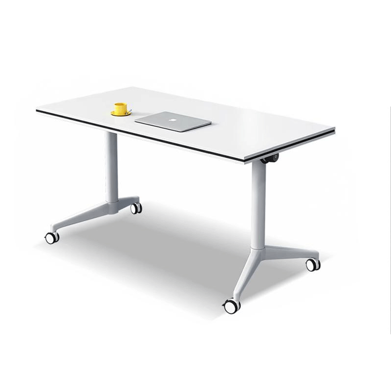 鑫环境 白色 折叠培训桌带轮子可移动拼接 120*40*74CM 单位 :张高清大图