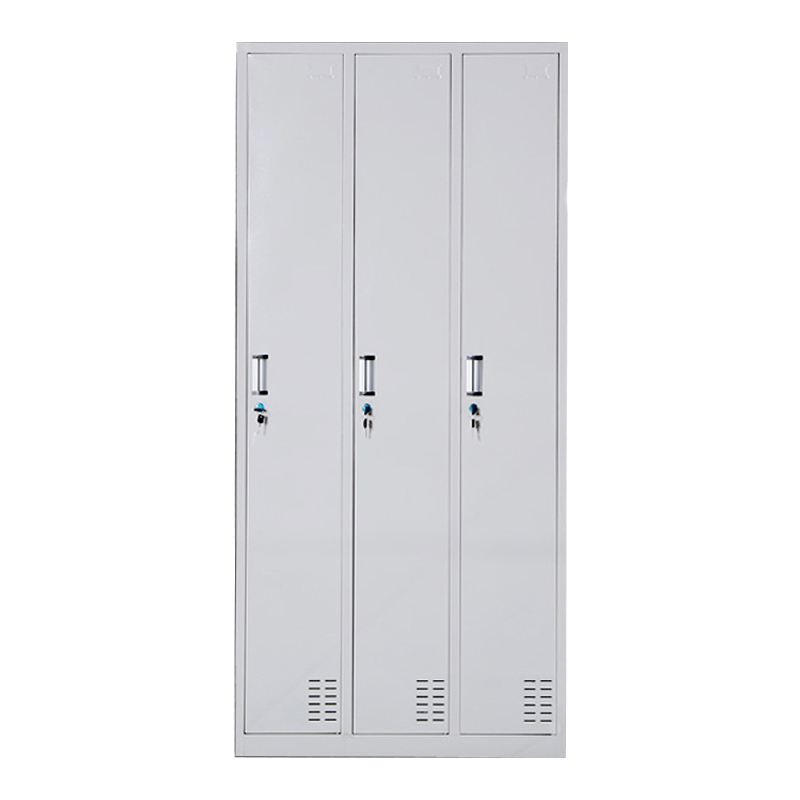 缑氏收纳柜财务档案柜资料柜加厚文件柜办公室带锁铁皮柜三门更衣柜高清大图