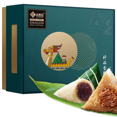鲜品屋 粽子端午粽子礼盒嘉兴粽子粽子礼盒肉粽端午粽子礼盒团购礼品送人 【经典组合】 鲜品锦绣1290g