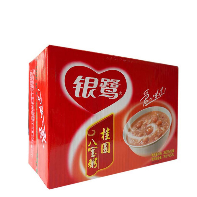 银鹭 桂圆八宝粥 360g*12 速食粥(新老包装交替发货)