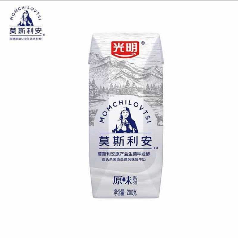 光明莫斯利安原味酸奶 礼盒装200g*12盒图片