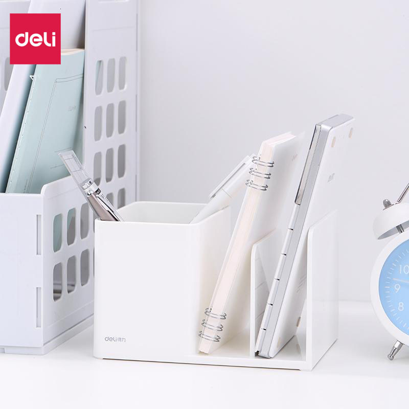 得力(deli) M 9128笔筒(浅灰)