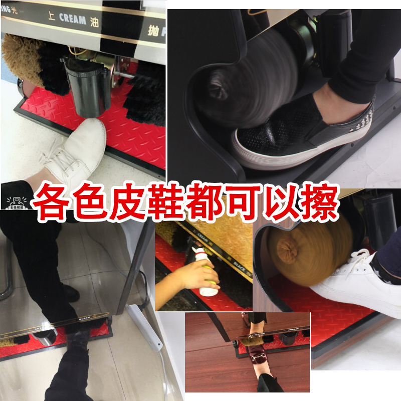 雅客来商用自动擦鞋机 镜面黑高清大图