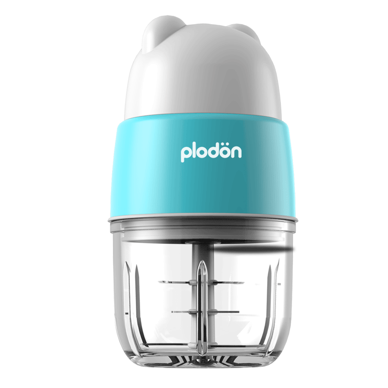 美国浦利顿(PLODON)辅食机婴儿辅食机宝宝迷你绞肉机电动家用多功能料理机HAY-8106蓝