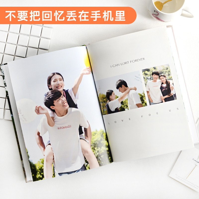 照片书定制纪念册手工情侣网红相册本diy制作相片自制创意做 三维工匠 42P[轻奢款]硬壳+特种纸