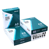 得力(deli) 7375木尚系列复印纸 A3 70g 4包/箱XHJ 白色