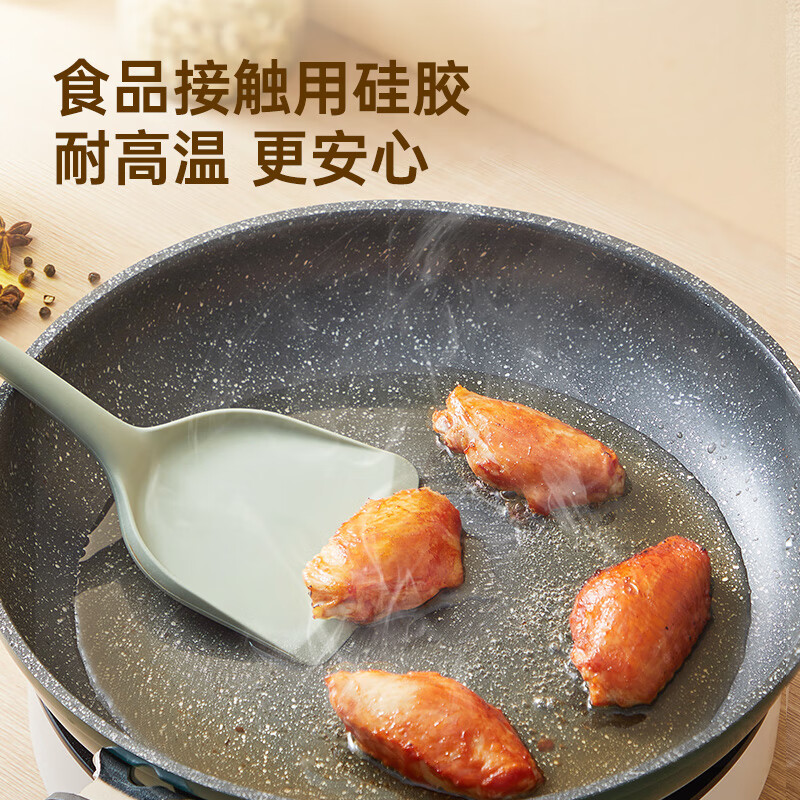炊大皇 松绿硅胶小勺铲四件套 松绿硅胶小勺铲四件套SL05GJ高清大图