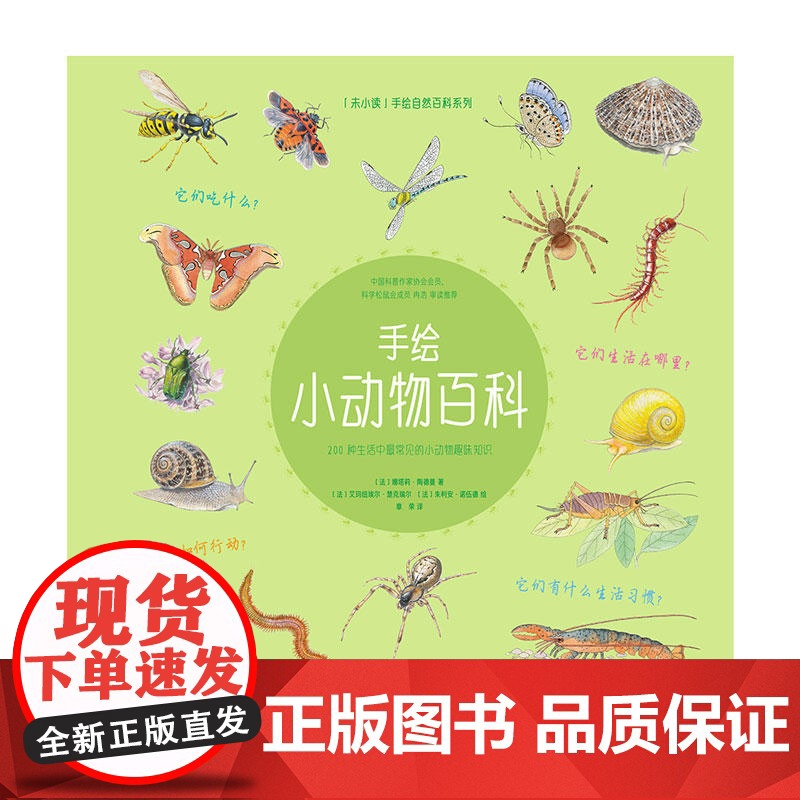 手绘小动物百科(200种生活中*常见的小动物趣味知识)高清大图