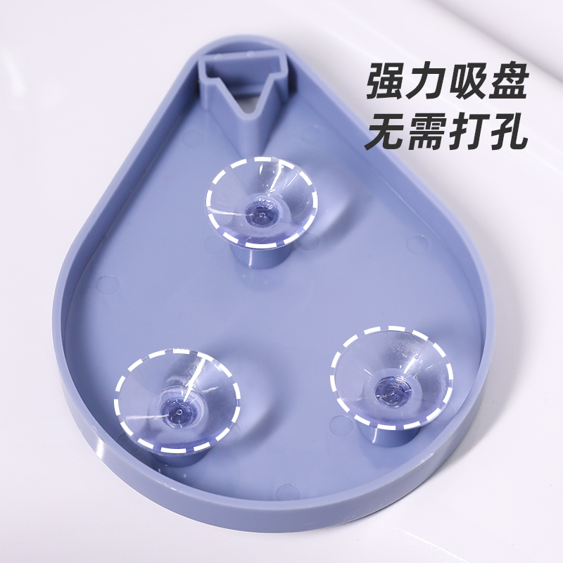 树叶肥皂盒创意沥水吸盘卫生间免打孔叶子香皂盒排水皂架树叶皂盒 三维工匠 透明1个装(吸盘款)高清大图