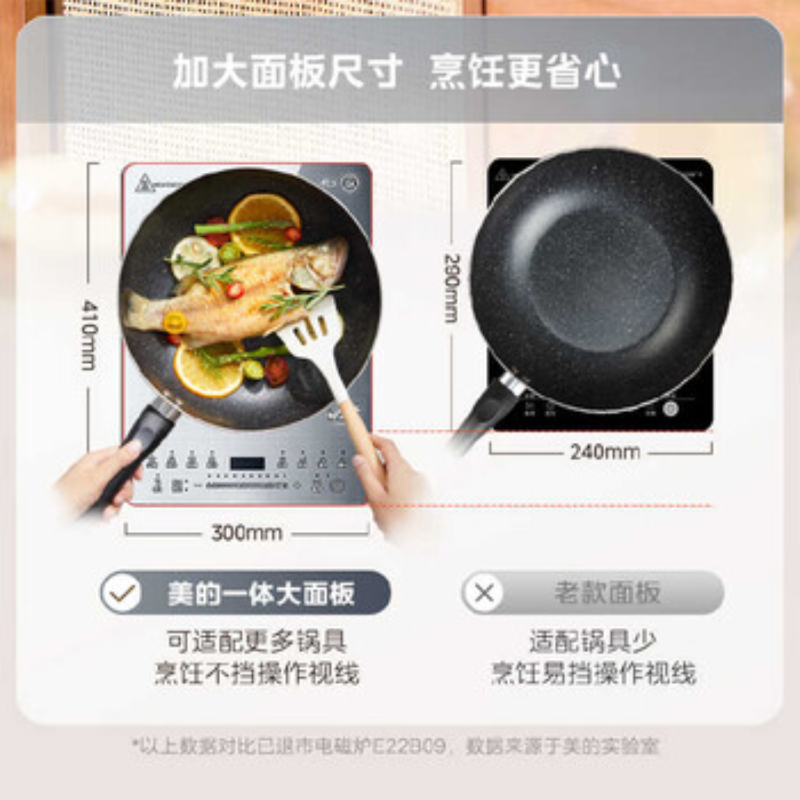 美的(Midea)家用多功能磁炉立体双测温变频恒温智能电磁灶火锅炉MCG彩板4D防水 MC-22RB25 ZH高清大图