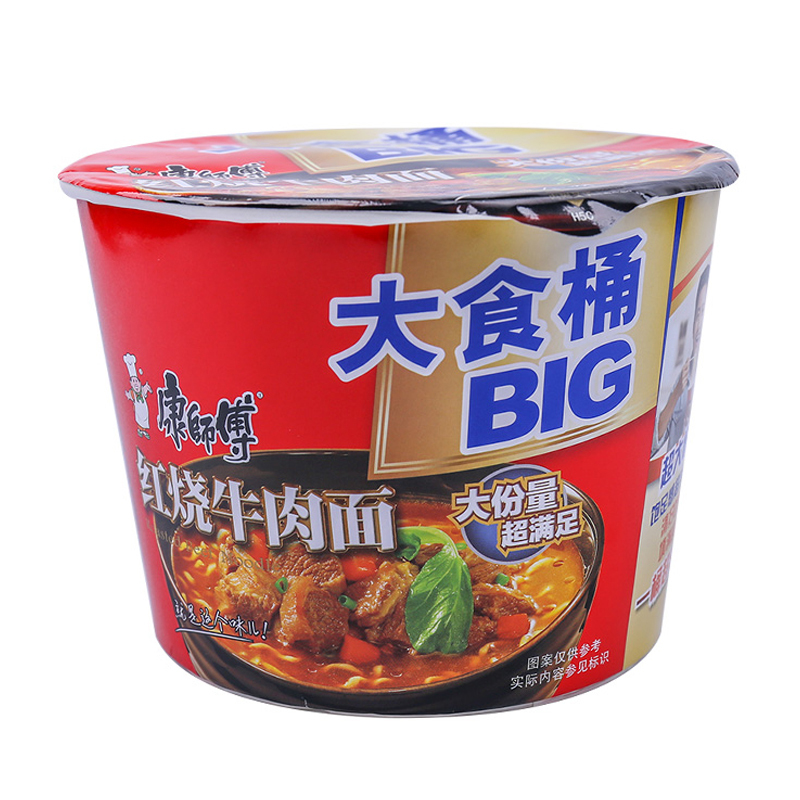康师傅 大食桶 红烧牛肉面 144g