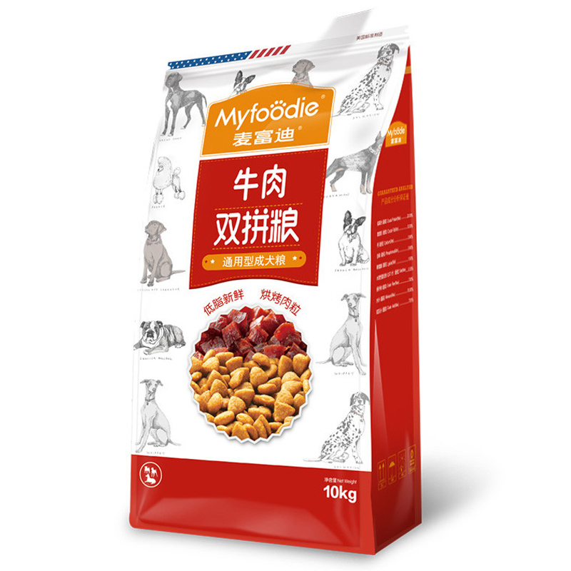 《向往的生活同款》麦富迪牛肉双拼粮10kg狗粮20斤金毛拉布拉多中大型成犬粮