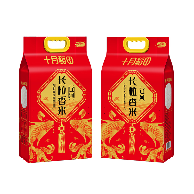 十月稻田- 辽河长粒香5kg 东北大米 粳米 香米大米 煮粥煮饭 一年一季 晶莹透亮高清大图