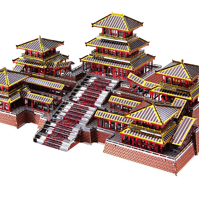 模型拼插拼图手工制作创意礼品家居摆设组装摆件diy玩具生日阿房宫