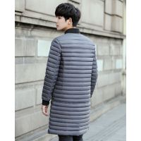 KM男装羽绒服冬季新品纯色简约中长款轻薄男士羽绒衣