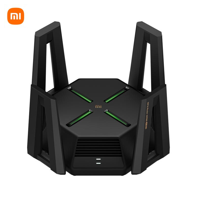 小米(MI)路由器AX9000 5G双频WIFI6 高通6核处理器 9000兆级WiFi6增强版电竞级Mesh混合组网无线路由12路独立信号放大器家用办公穿墙王