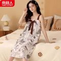 南极人夏季吊带睡裙女夏棉薄款可爱学生无袖睡衣裙子家居服夏天 M YSX8012