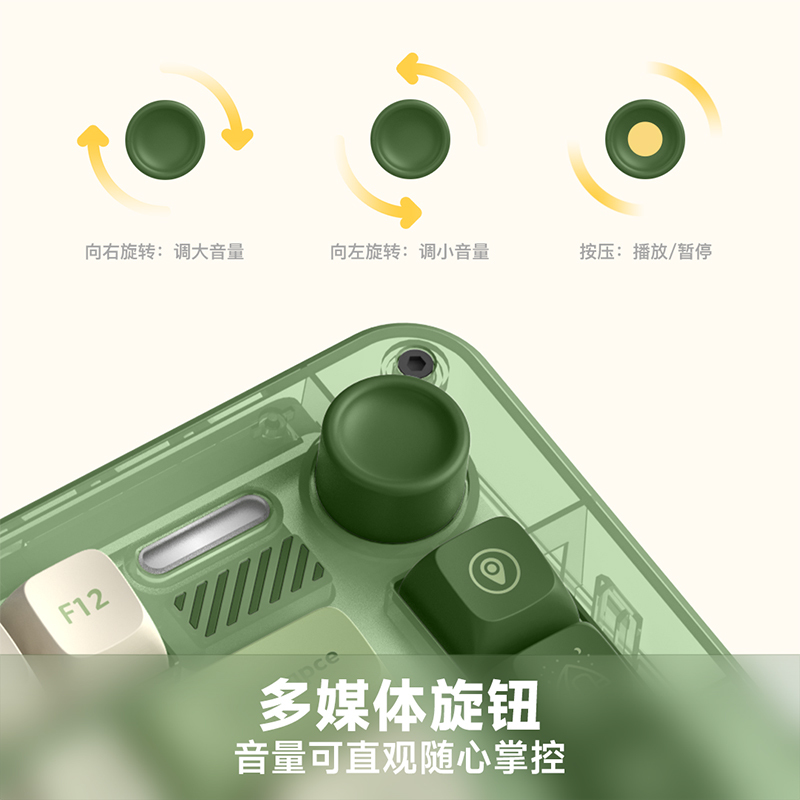 IQUNIX ZX75露营 机械键盘 三模热插拔客制化键盘 无线蓝牙游戏键盘 81键电脑键盘 TTC快银轴RGB版