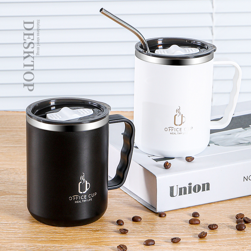 [补贴10%]杯子马克杯男泡茶杯咖啡杯水杯男士男生杯带盖宿舍用喝水杯保温高清大图