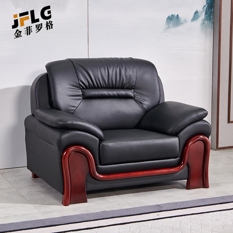 苏宁 金菲罗格 办公家具 商务接待新中式办公沙发