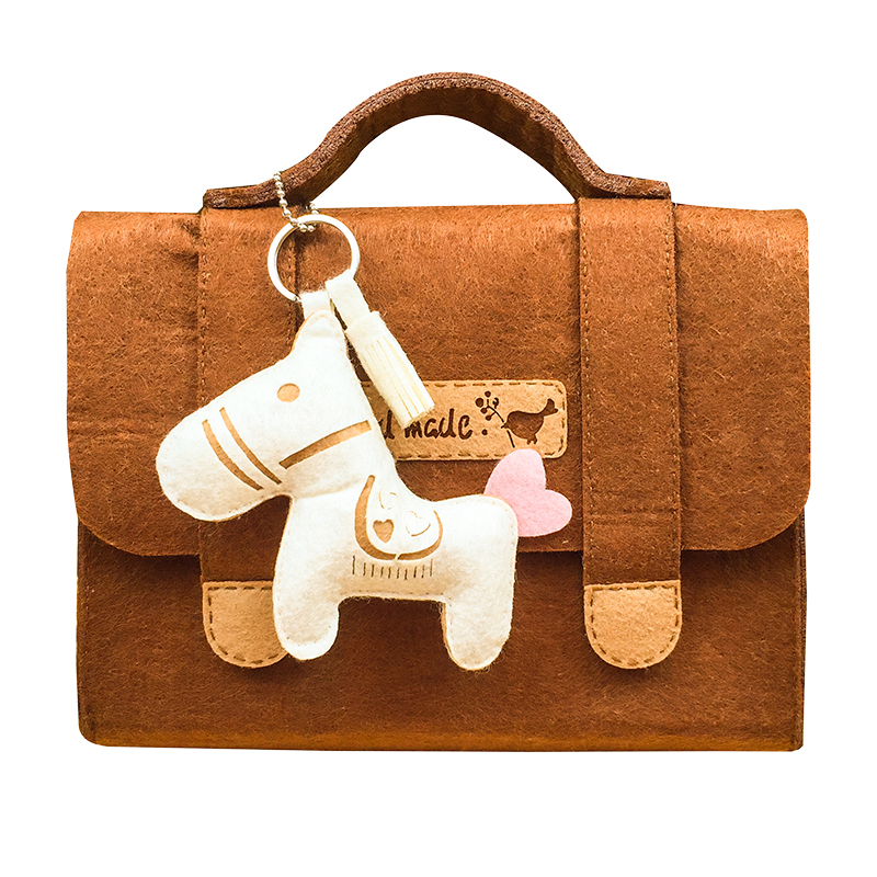 全国免裁剪不织布手工布艺diy材料包小挎包零钱包背包单肩包薄荷小象