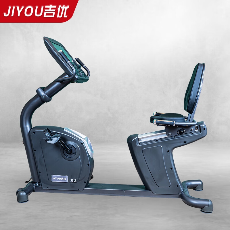 吉优JY-R2商用卧式健身车磁控家用自行车健身房健身高清大图