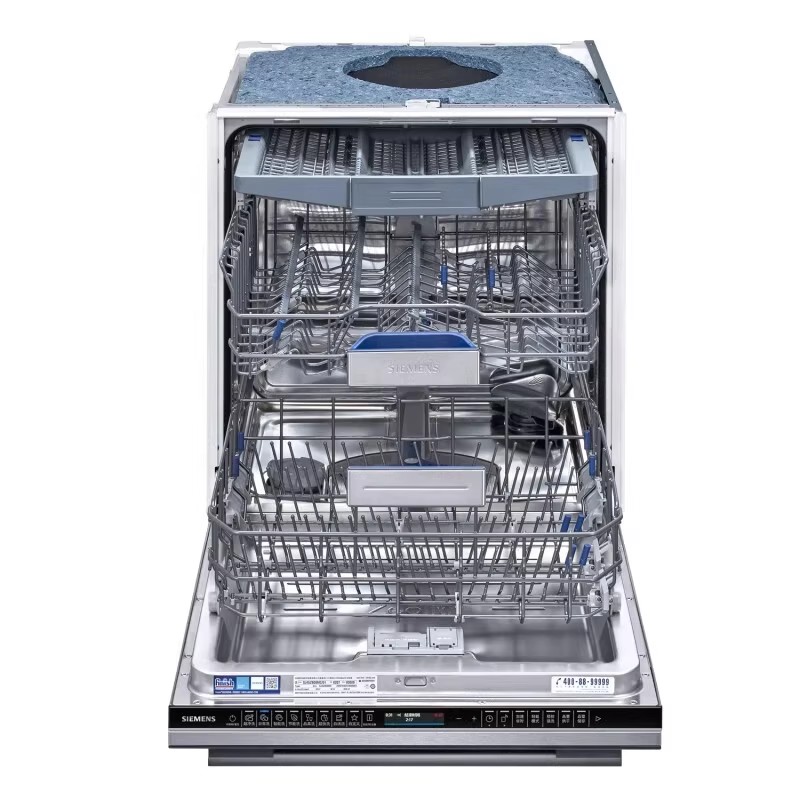 西门子 SJ45ZB00MC晶雷烘干全能舱16套大容量自带面板蒸饭柜高清大图