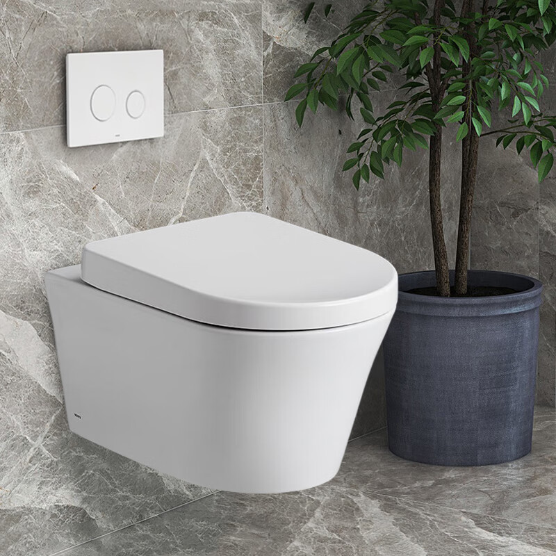 toto壁挂d型马桶挂墙超漩悬挂坐便器暗装隐藏式水箱墙排cw553b04c