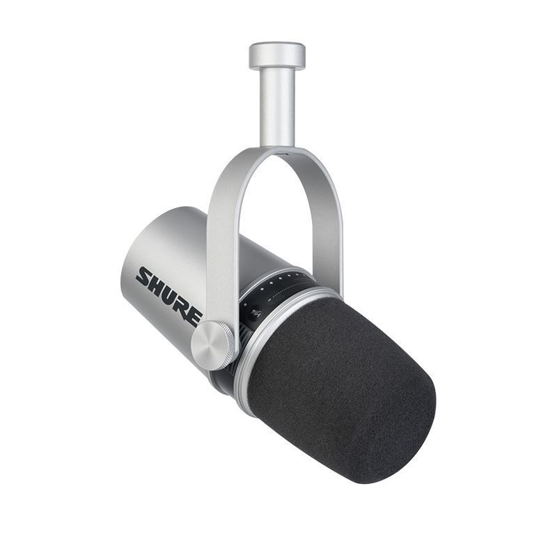 SHURE/舒尔MV7主播话筒电脑手机通用直播设备主播麦克风 灰色