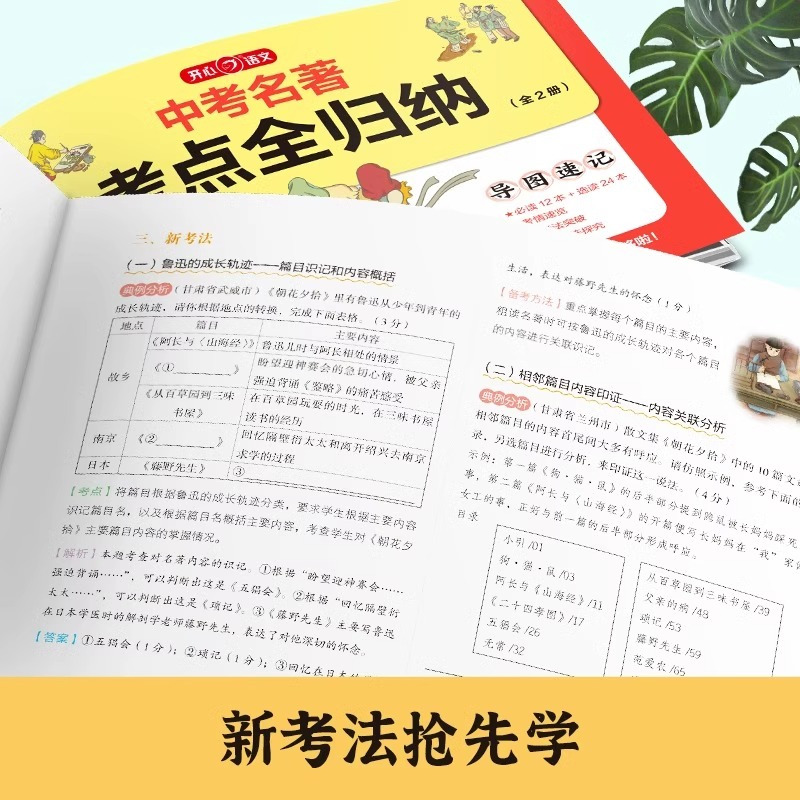 [全套2册]中考名著考点全归纳 初中通用 [正版]2024新版教育中考名著考点全归纳全套2册初中名著导读考点精练导图速记
