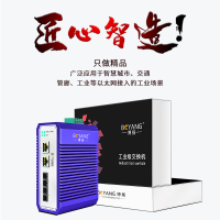 博扬 工业级交换机双纤SC 二光二电千兆收发器 宽温宽压 导轨式以太网交换机 集线器 含电源 BY-ISUG2022
