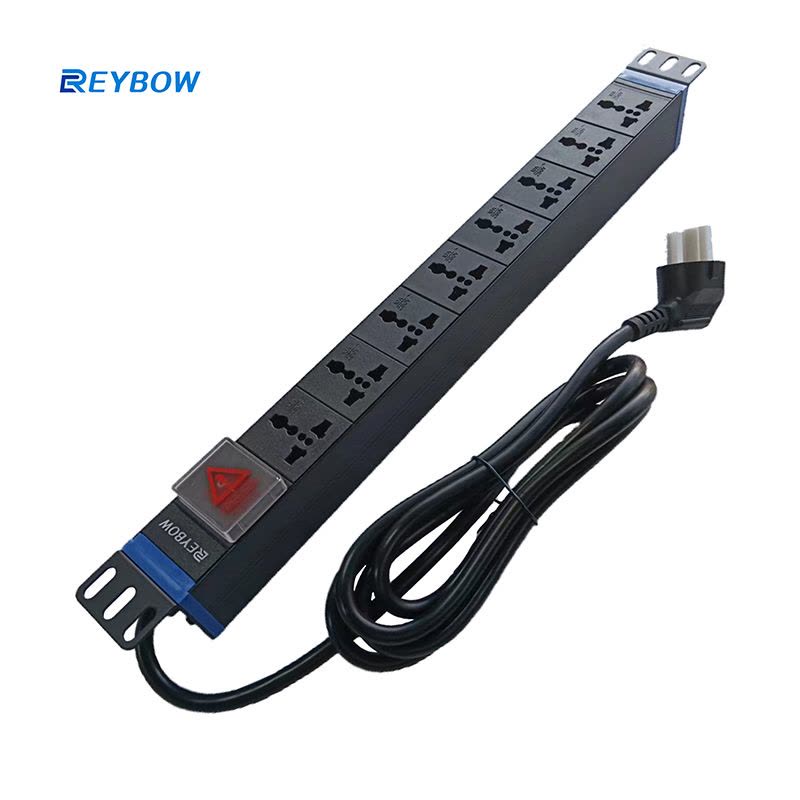 REYBOW 8位PDU机柜排插 SP-UN1008-SH-100320图片