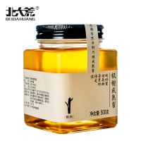 北大荒 东北黑蜂 椴树成熟蜜 纯蜂蜜500g 玻璃瓶装 纯蜂蜜压榨蜜