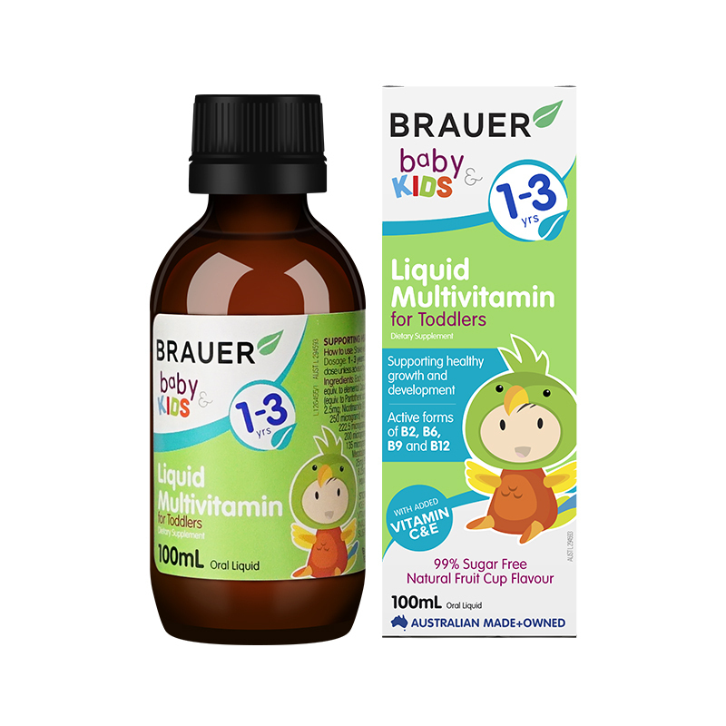 蓓澳儿(Brauer)儿童复合维生素滴剂 100ml/瓶装 1-3岁宝宝