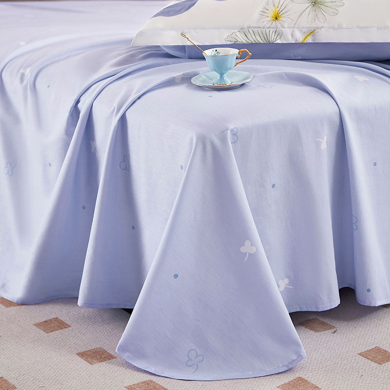 唐纳家纺 全棉四件套-云杉花叶 200*230CM- TN-KT24050高清大图