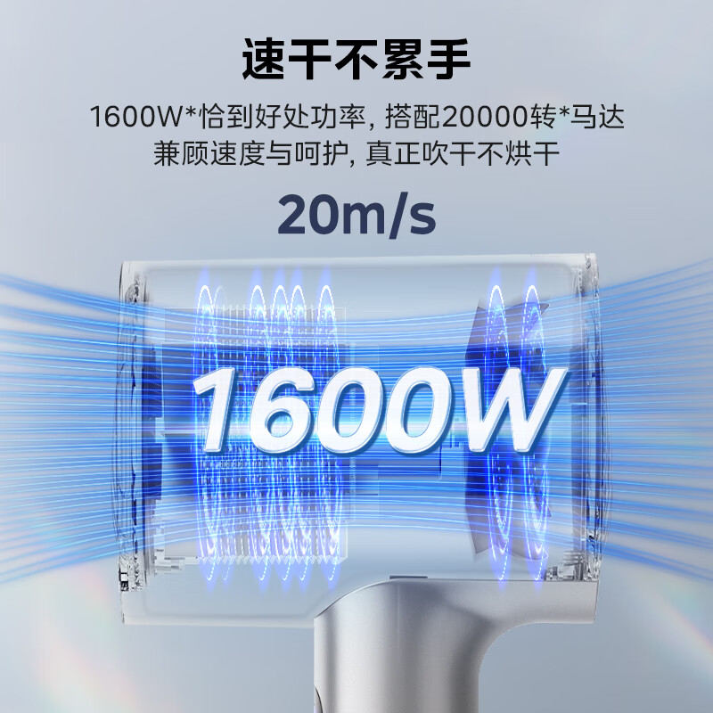 美的Midea吹风机FD205_星光银高清大图