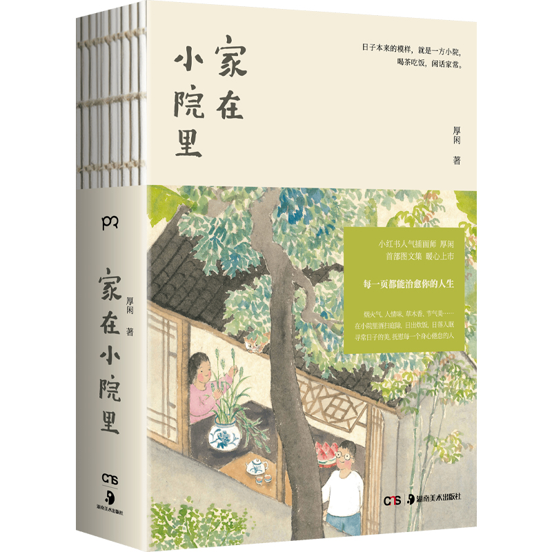 [正版]签名版 家在小院里 小红书人气绘画博主厚闲治愈系图文集 抚慰人心的烟火气 老街小巷的人情味 回不去的旧时光 绘高清大图