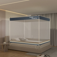 铁迅防摔蚊帐X14 顶 宽200*长220*高168cm 青橙色