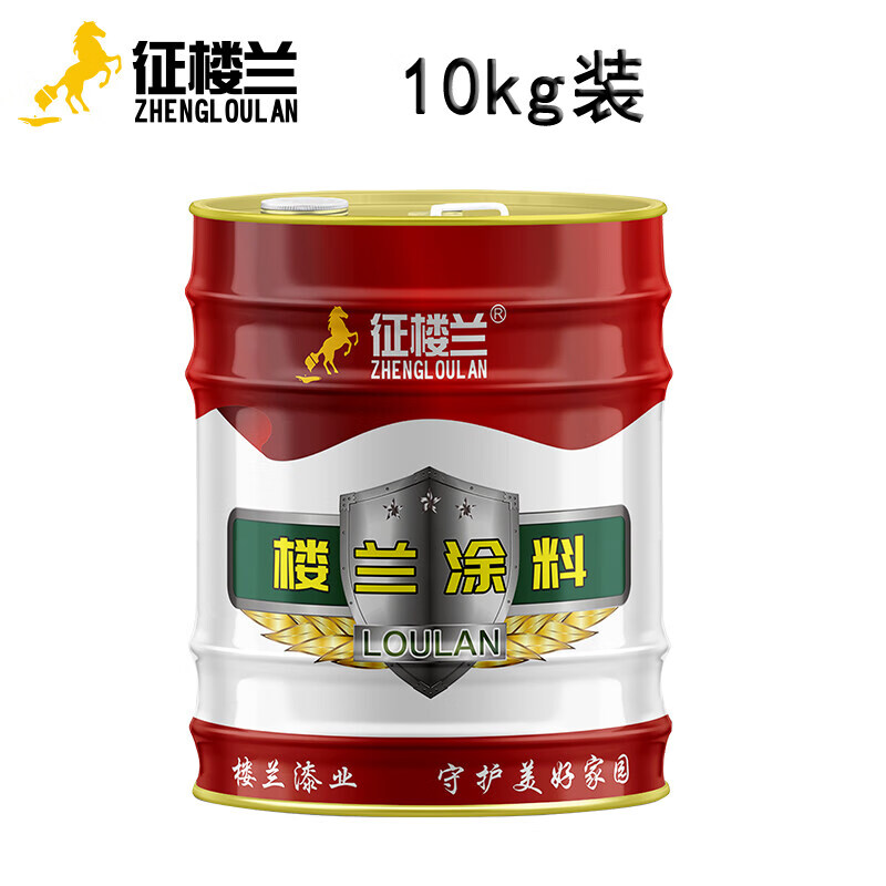 征楼兰 防锈漆 天酞蓝10kg快干醇酸磁漆喷漆金属油漆彩钢瓦翻新涂料金属漆铁红色企业采购 工厂直发高清大图